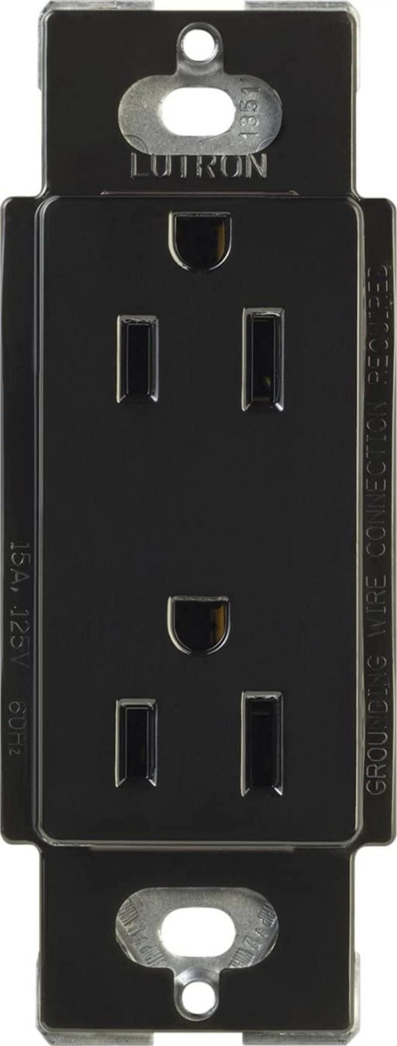 Product image for Receptacle tamper resistant 125V 15A black