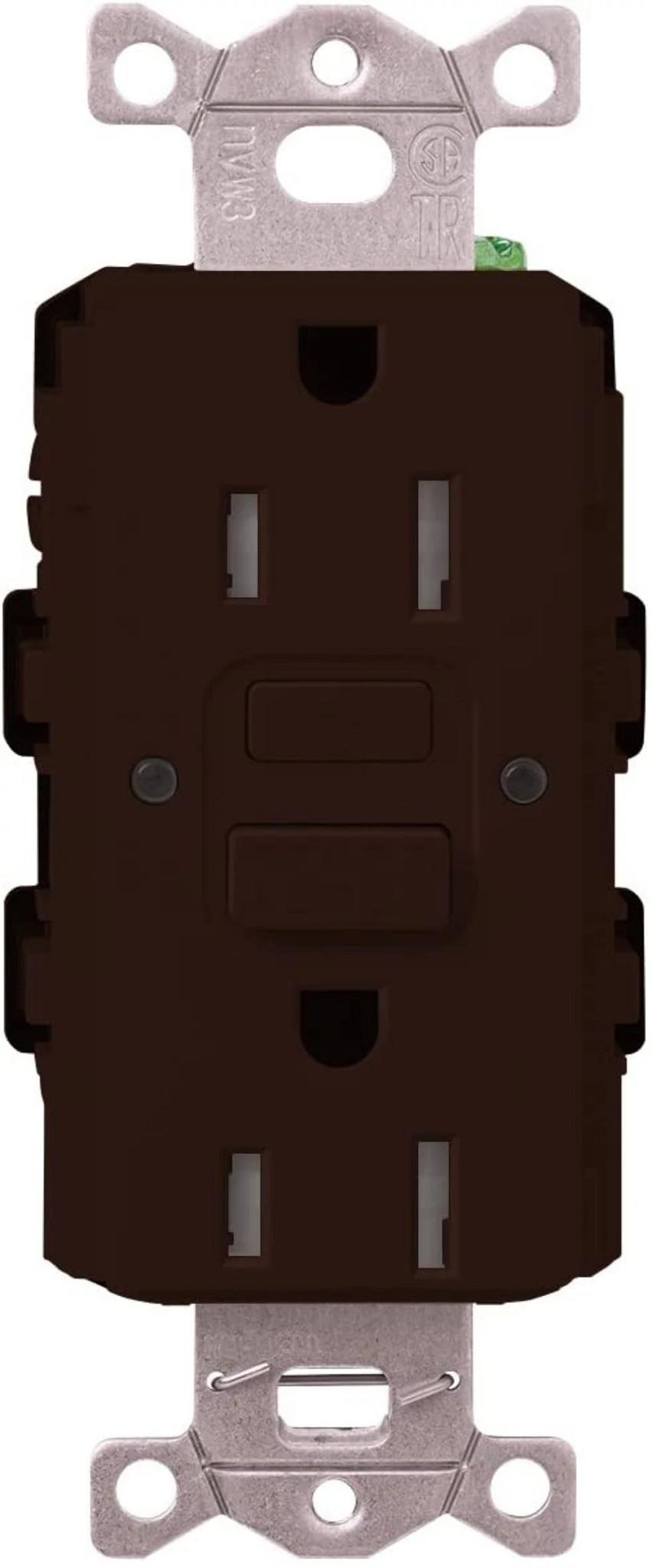 Product image for CA 15A GFCI SELF TESTING RECEPTACLE BR