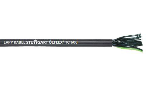 Product image for OLFLEX 211619 WIRE CUTS #16G 19 CONDUCTOR FLEXIBLE TRAY CABLE TC600 600V PVC BLACK
