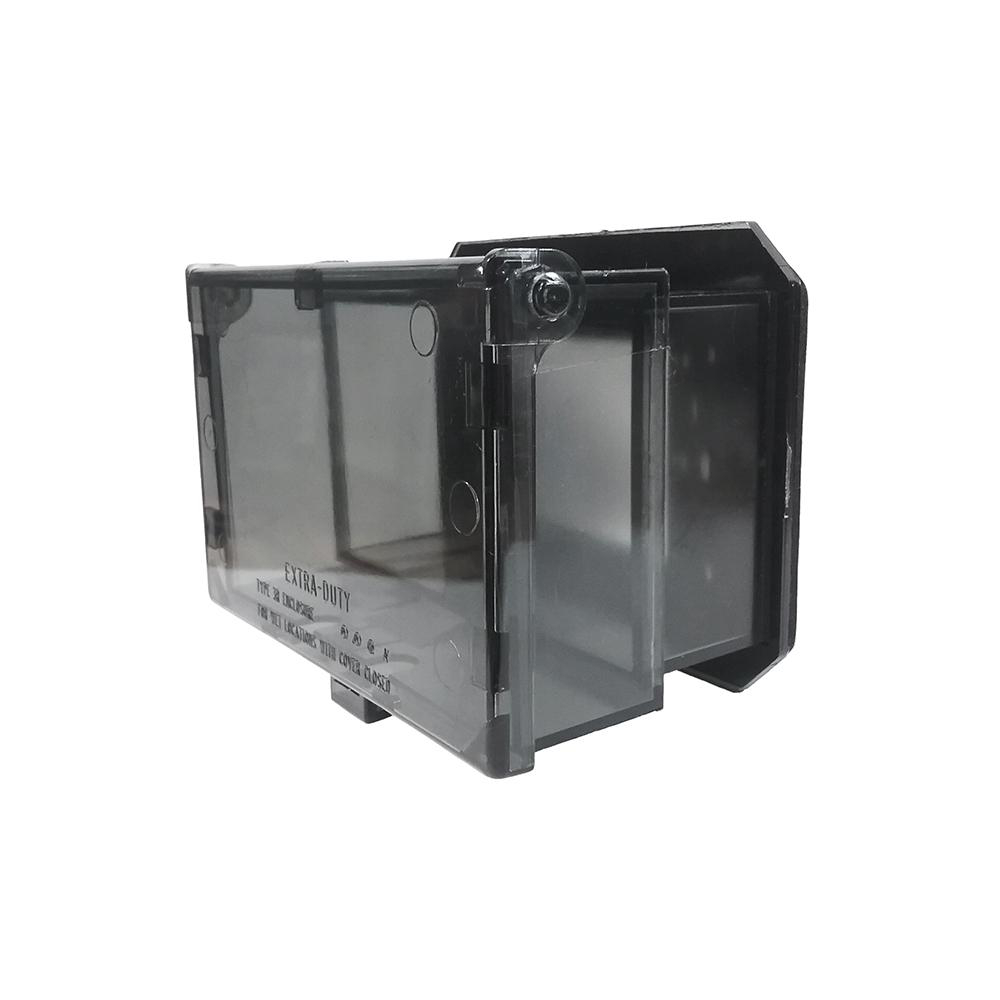 Product image for Box cover 1 gang horizontal/clear