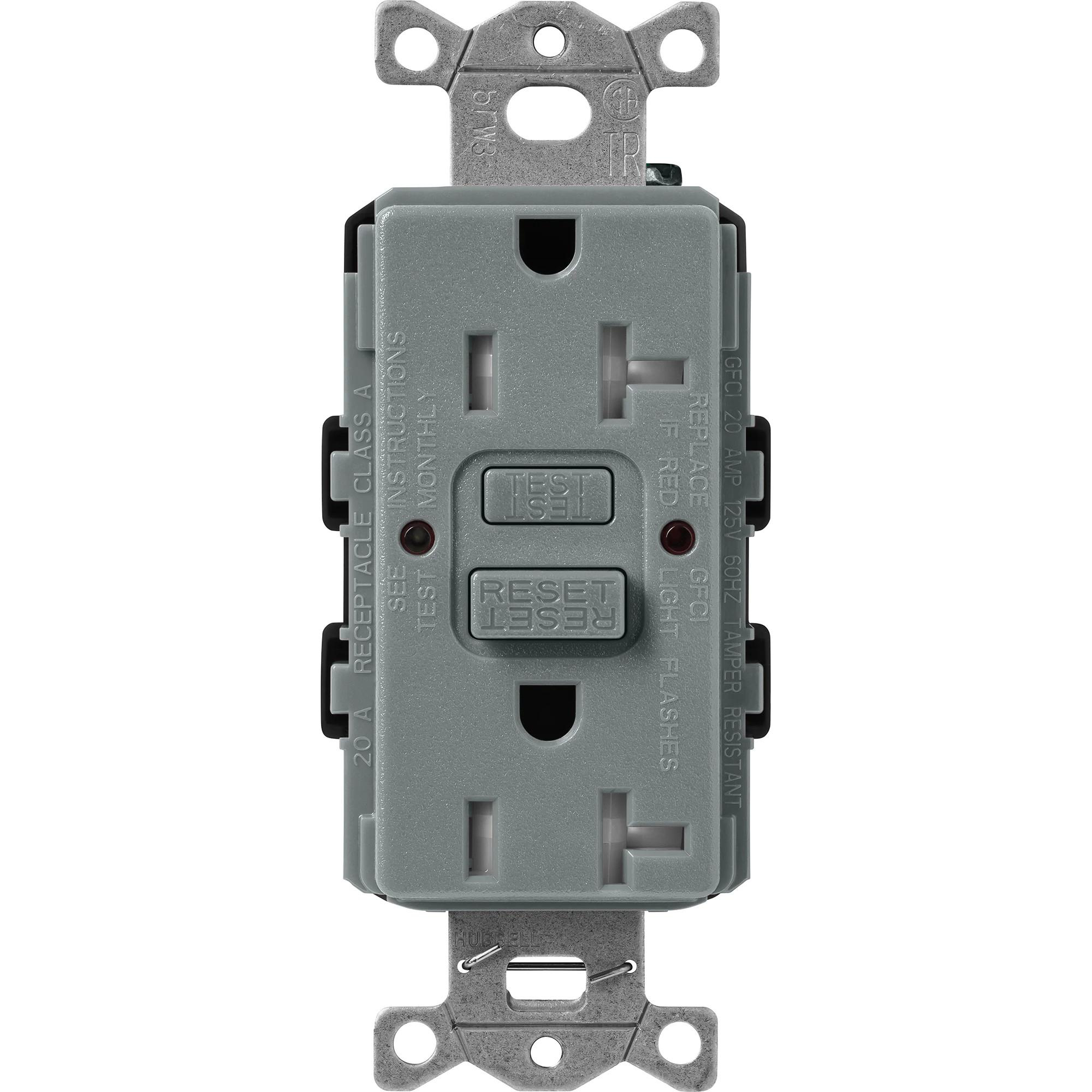 Product image for SATIN 20A GFCI REC SL