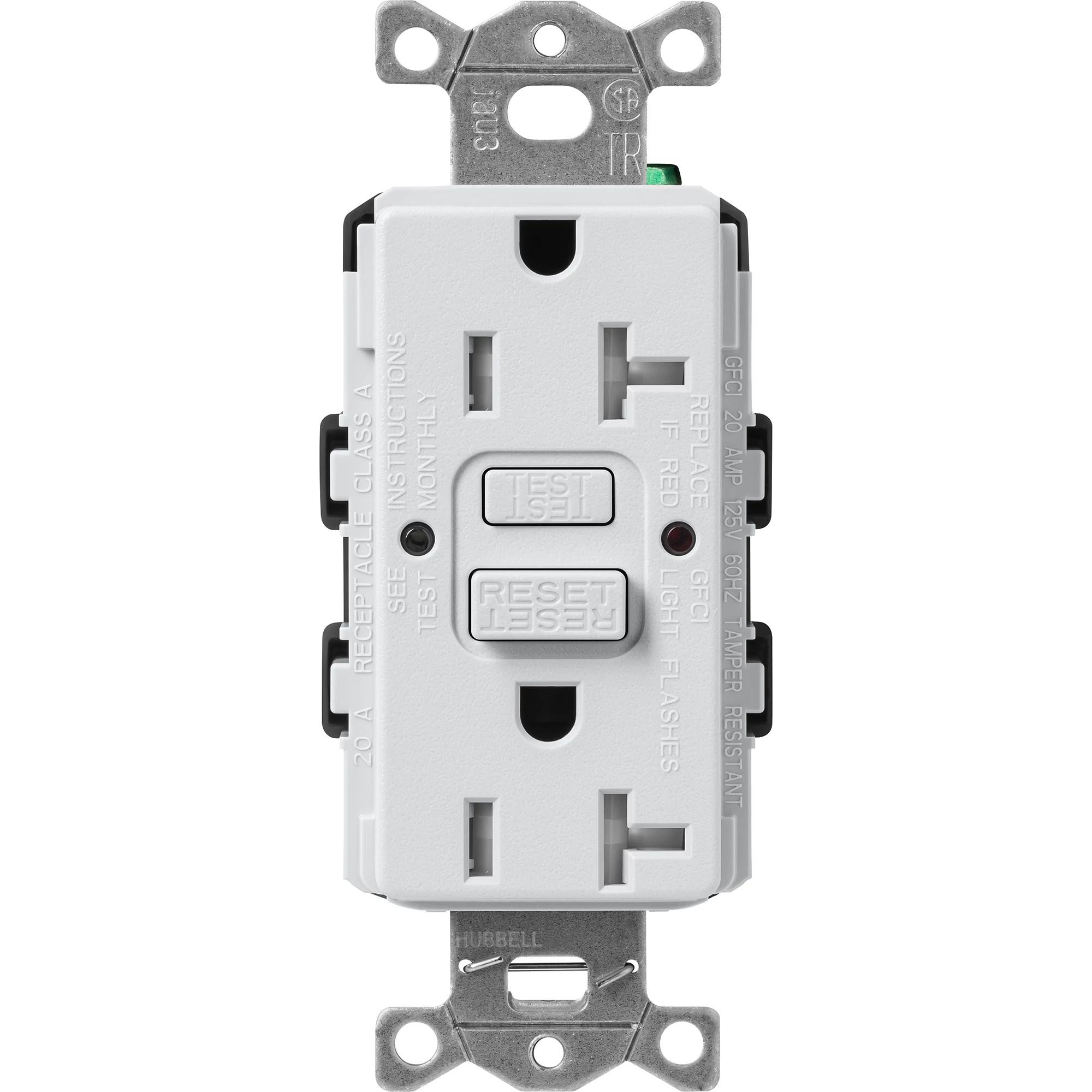 Product image for SATIN 20A GFCI REC MI