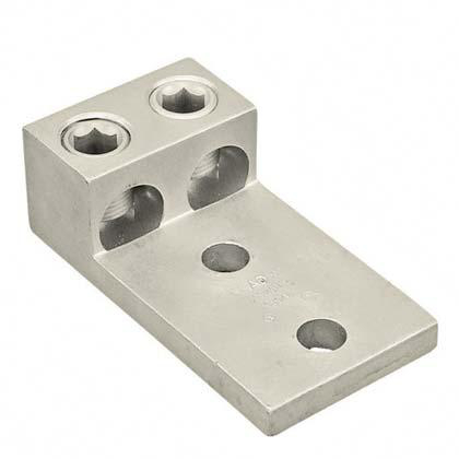 Product image for Al Lug,#2AWG-600 kcmil,1/2in Stud,PK3