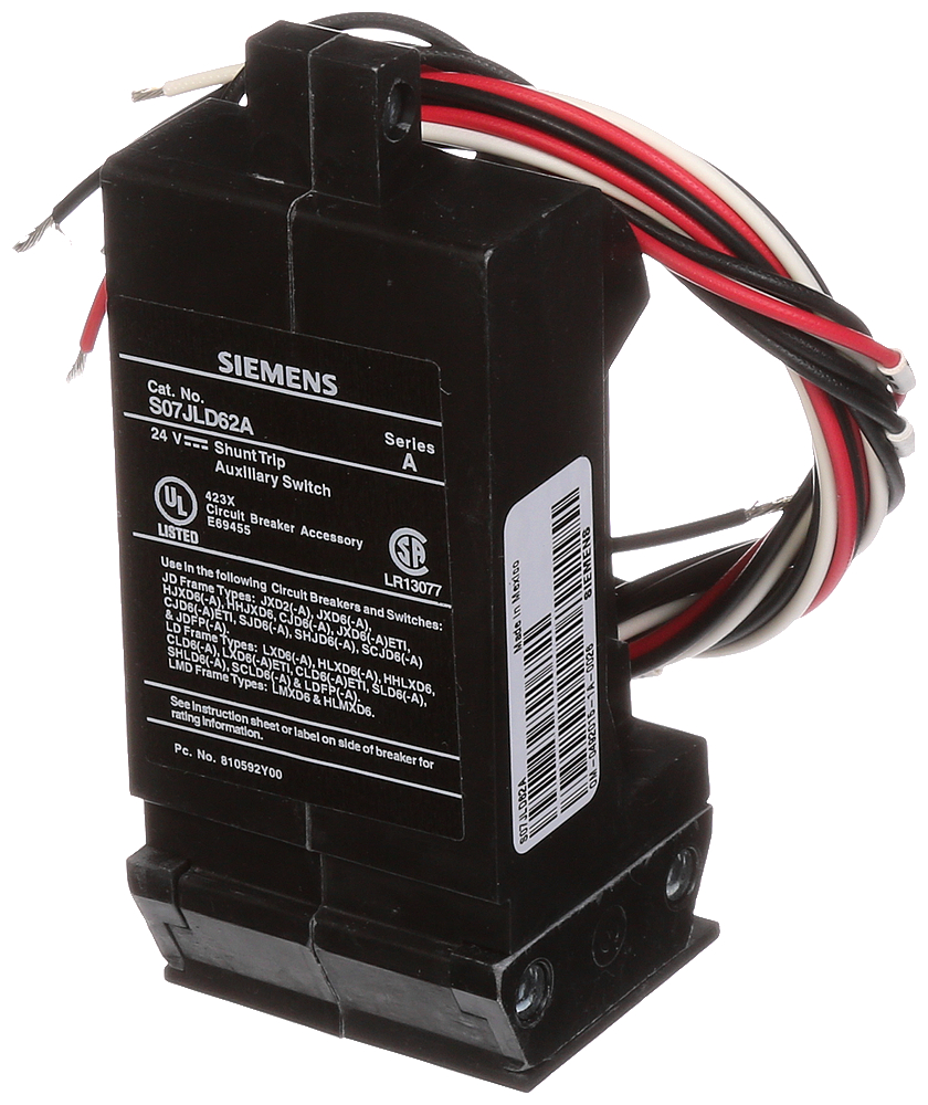 Product image for BREAKER JD/LD/LMD 24VDC ST/AUX SW