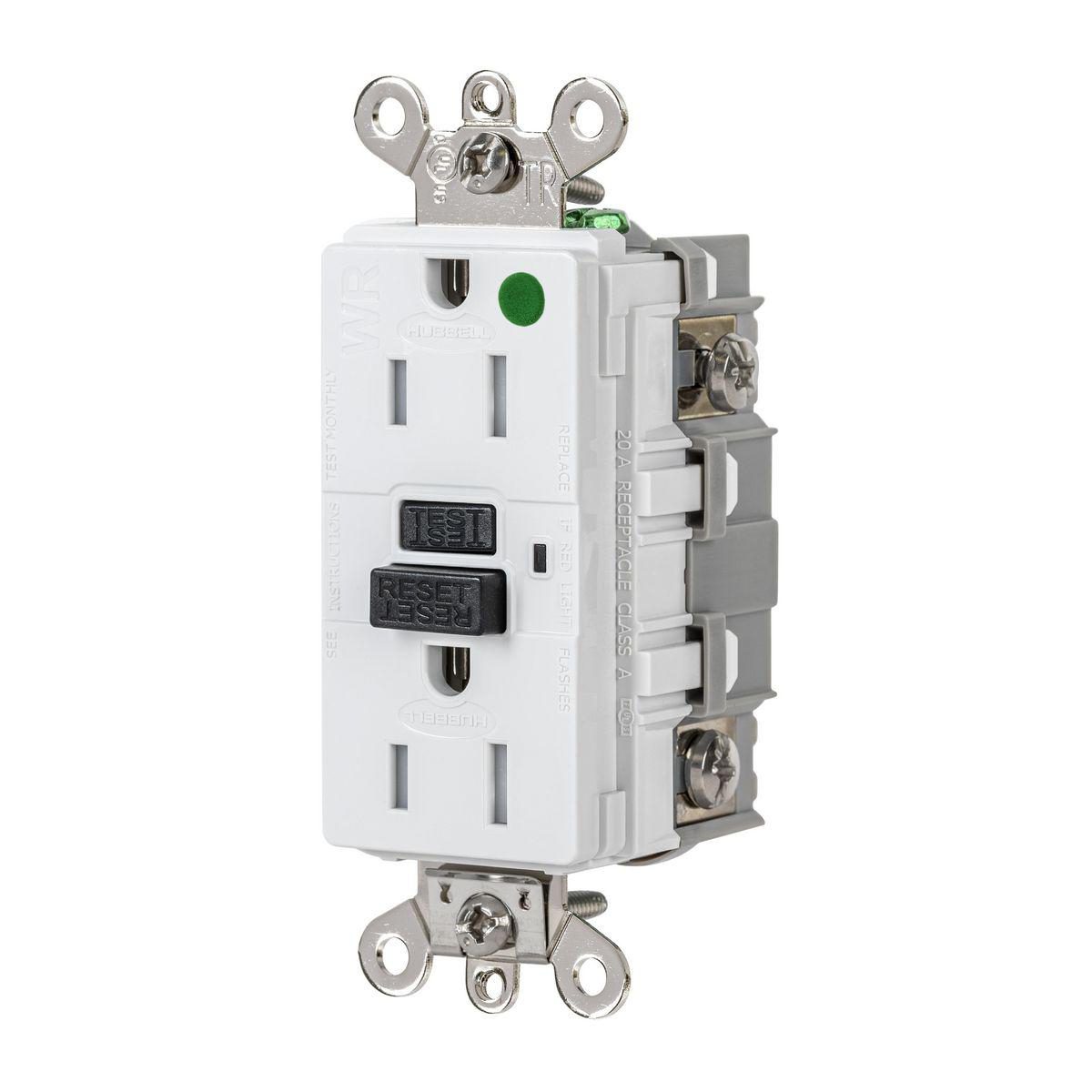 Product image for 15A 125VAC INDUSTRIAL TRWR GFR HG WHITE