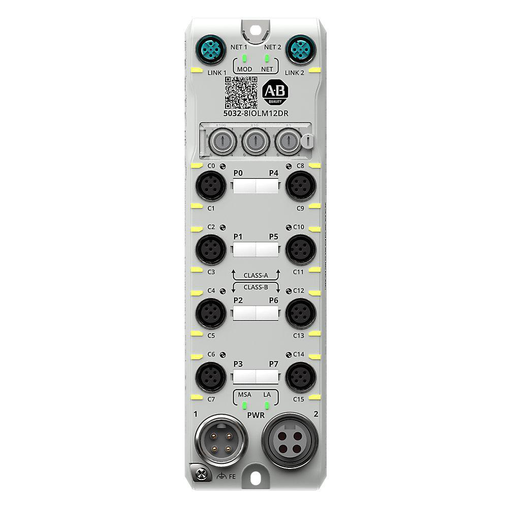 Product image for ABRA 5032-8IOLM12DR MODULE ARMORBLOCK 5000 8CHANNEL IO-LINK MASTER MINI 4PIN