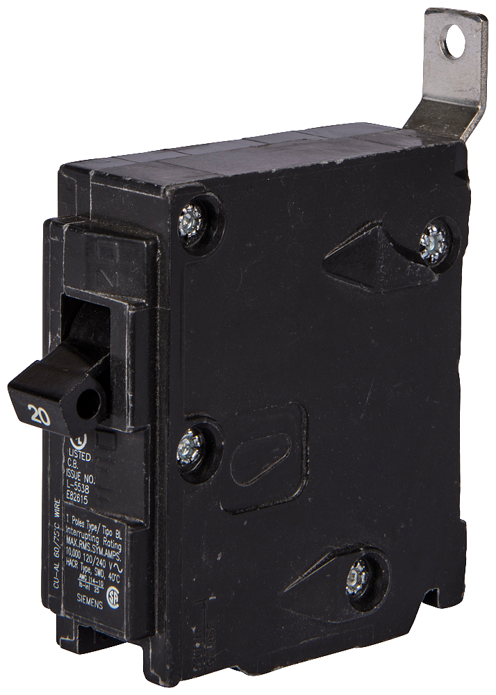 Product image for BREAKER 15A 1P 120V 10K BL 24V SHUNT