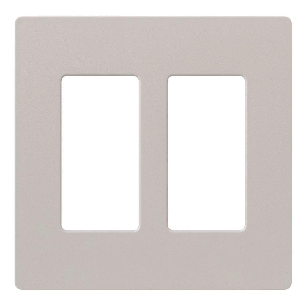 Product image for Wallplate 2-gang taupe