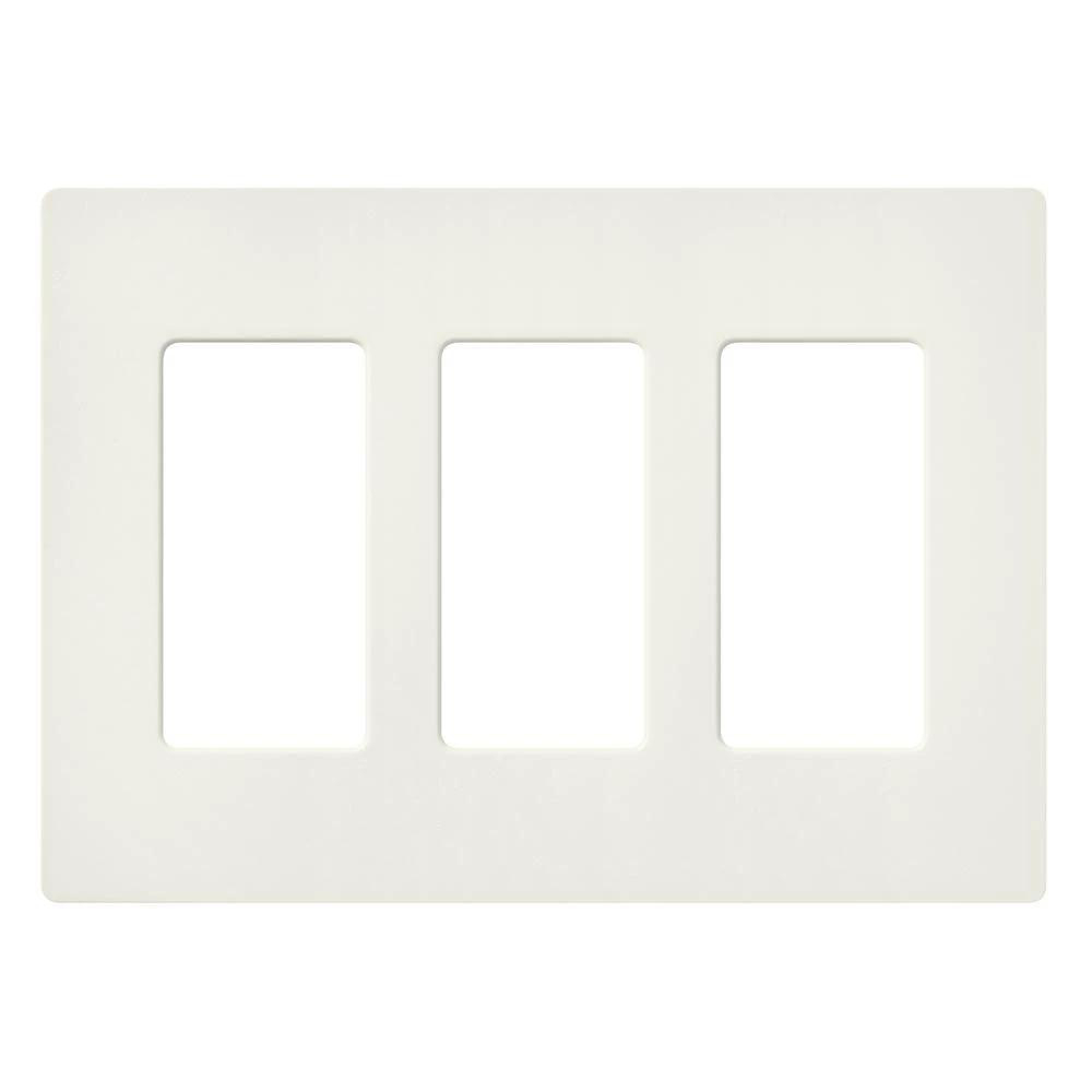 Product image for Wallplate 3-gang biscuit