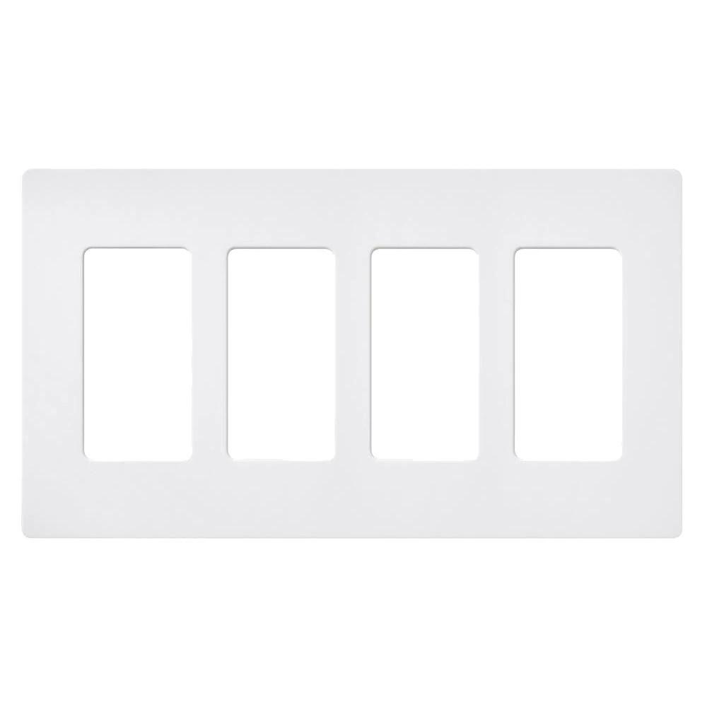 Product image for Plate wall 4-gang snow 8.37x0.3x4.69"