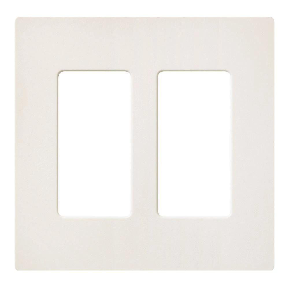 Product image for Wallplate 2 gang designer biscuit