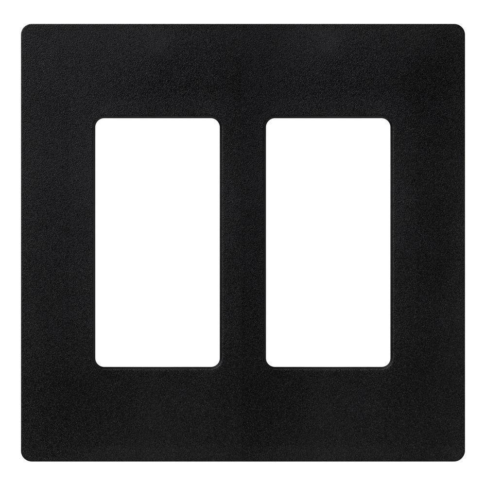 Product image for Wallplate 2 gang designer midnight