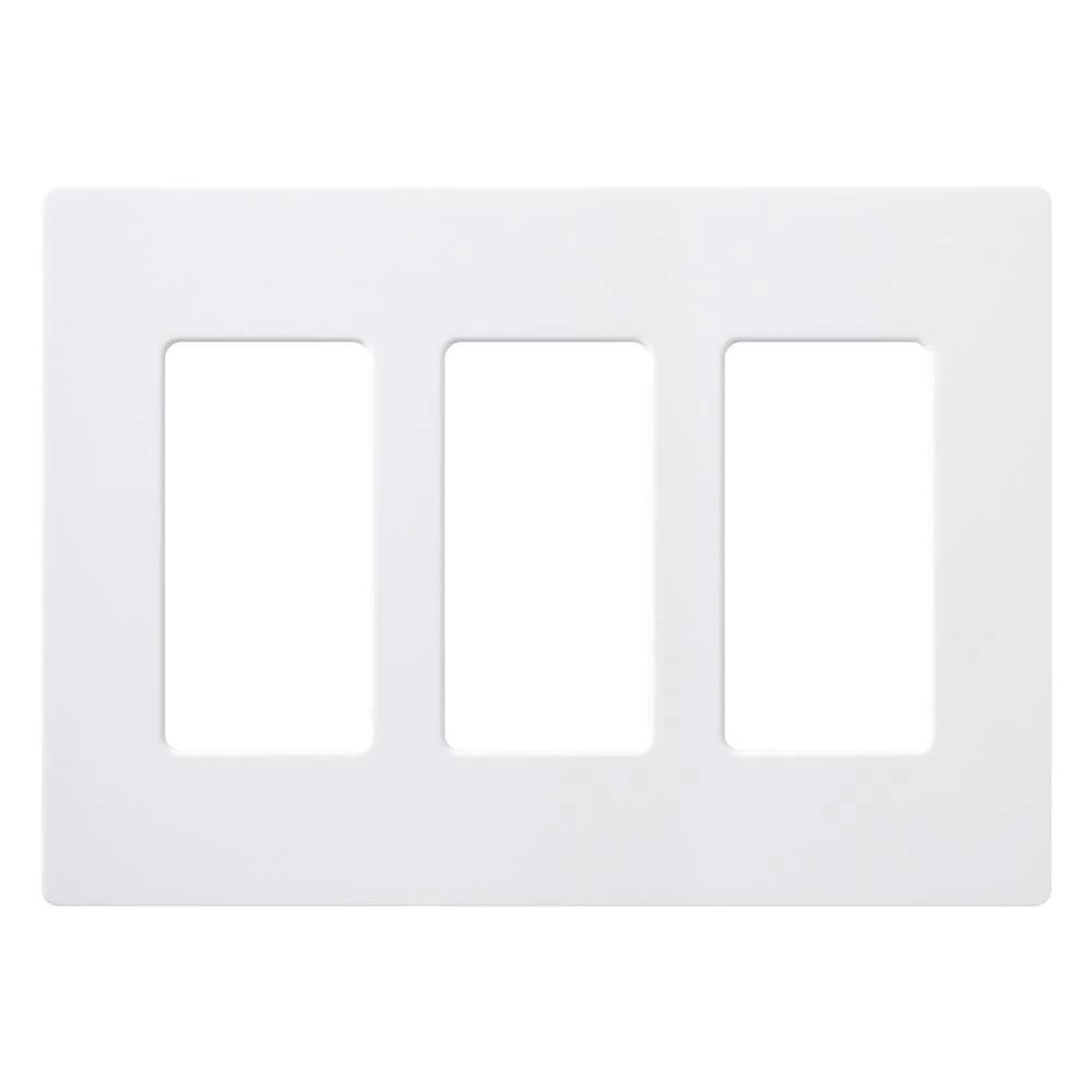 Product image for Cover plate designer 3 gang claro white