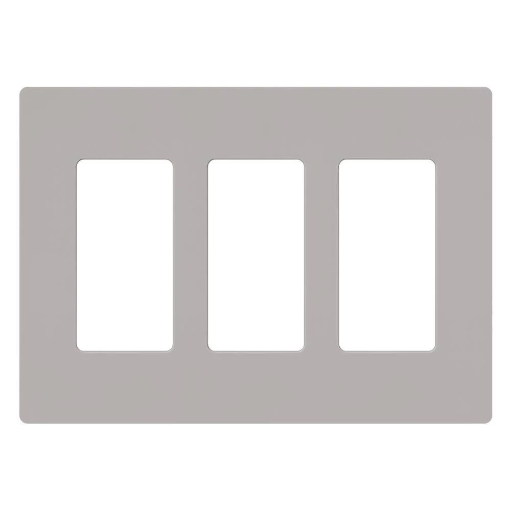 Product image for Wallplate 3-gang gray
