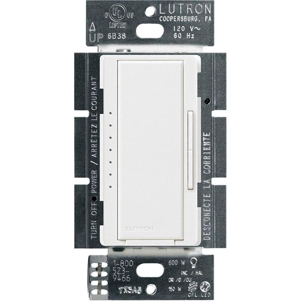 Product image for LUTRON MACL-153M-SW DIMMER LED MAESTRO SERIES SATIN SNOW