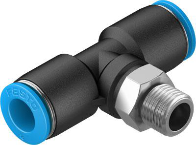 Product image for QST-1/8-8 push-in T-fitting