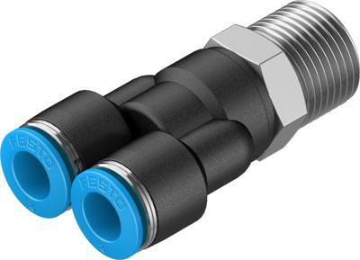 Product image for QSY-3/8-8 push-in Y-fitting