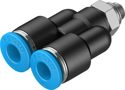 Product image for QSY-M5-6 push-in Y-fitting