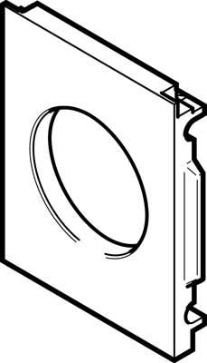 Product image for MS4-AEND mounting plate