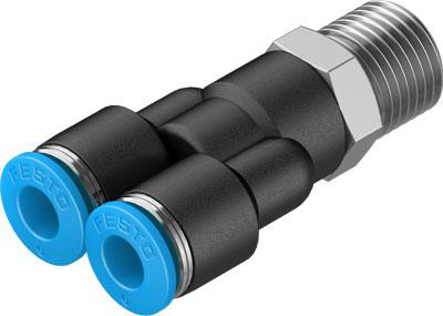 Product image for QSY-1/4-6 push-in Y-fitting