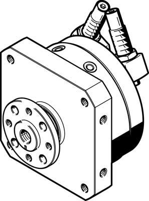 Product image for DSM-12-270-CC-FW-A-B semi-rotary drive