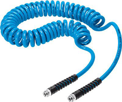 Product image for PUN-10X1,5-SG-4,8-BL-1/4 spiral plastic tubing