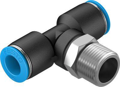 Product image for QST-3/8-10-20 push-in T-fitting