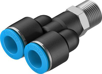 Product image for QSY-3/8-12 push-in Y-fitting