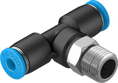 Product image for QST-1/8-4-100 push-in T-fitting