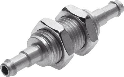 Product image for SCN-PK-3 barbed bulkhead fitting