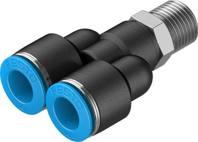 Product image for QSY-1/4-10 push-in Y-fitting