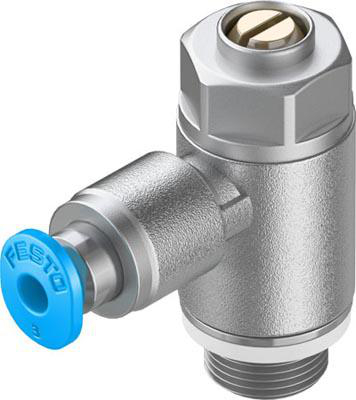 Product image for GRLA-1/8-QS-3-D one-way flow control valve