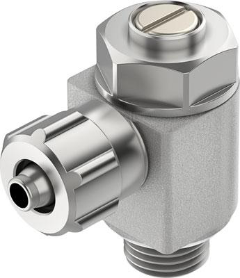 Product image for GRLZ-1/8-PK-4-B one-way flow control valve