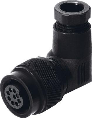 Product image for MPPE-3-B angled plug socket