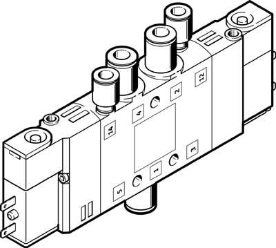 Product image for CPE10-M1BH-5JS-QS-4 solenoid valve
