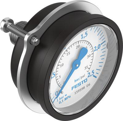 Product image for FMA-50-2,5-1/4-EN flanged pressure gauge