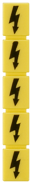 Product image for WARNING COVER 6,2MM, YELLOW