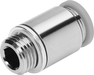 12x8 & G3/8'' Nickel plated Brass Straight Push-on Fitting with