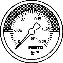 Product image for MA-50-0,25-R1/4-MPA-E-RG pressure gauge