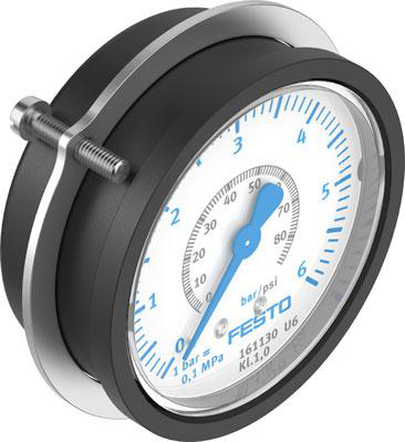 Product image for FMAP-63-6-1/4-EN flanged precision pressure gauge
