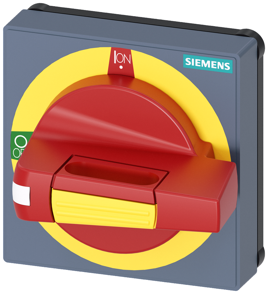 Product image for HANDLE WITH MASKING PLATE, E-STOP