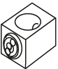 Product image for Set terminal 3-pole conductor circular CG-frame 60-150A 3piece