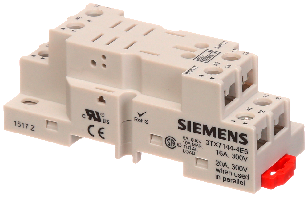 Product image for RELAY SOCKET, 8-PIN, TOUCHSAFE