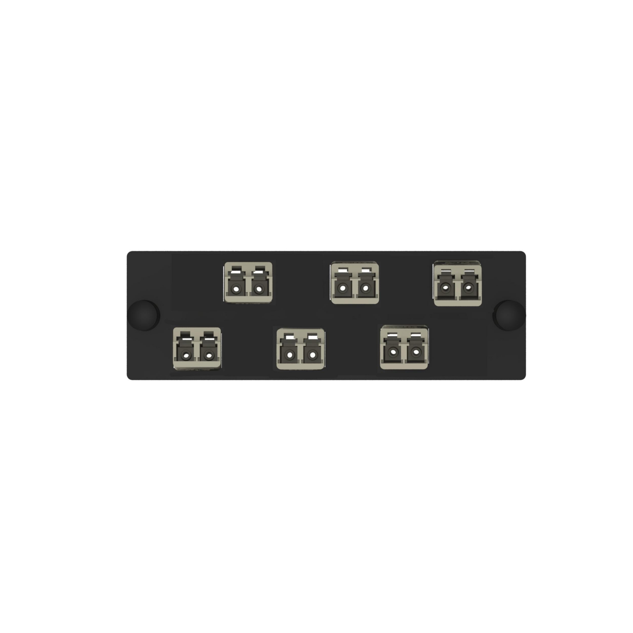 Product image for Opticom® Fiber Adapter Panel, OM1, 6 LC Duplex, Electric Ivory