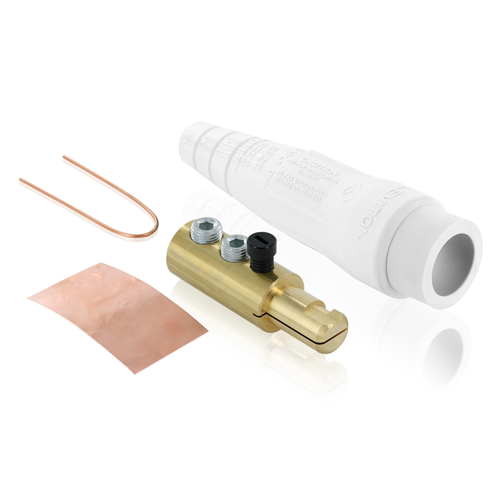 Product image for Male Plug, 2/0 - 4/0 AWG, Double Set Screw Termination