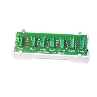 Product image for Passive Audio Module 1x6 14-18AWG White