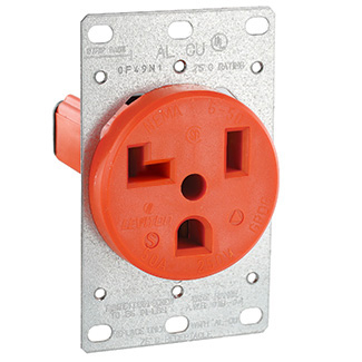 Product image for Receptacle isolated ground flush-mount 30A 125V