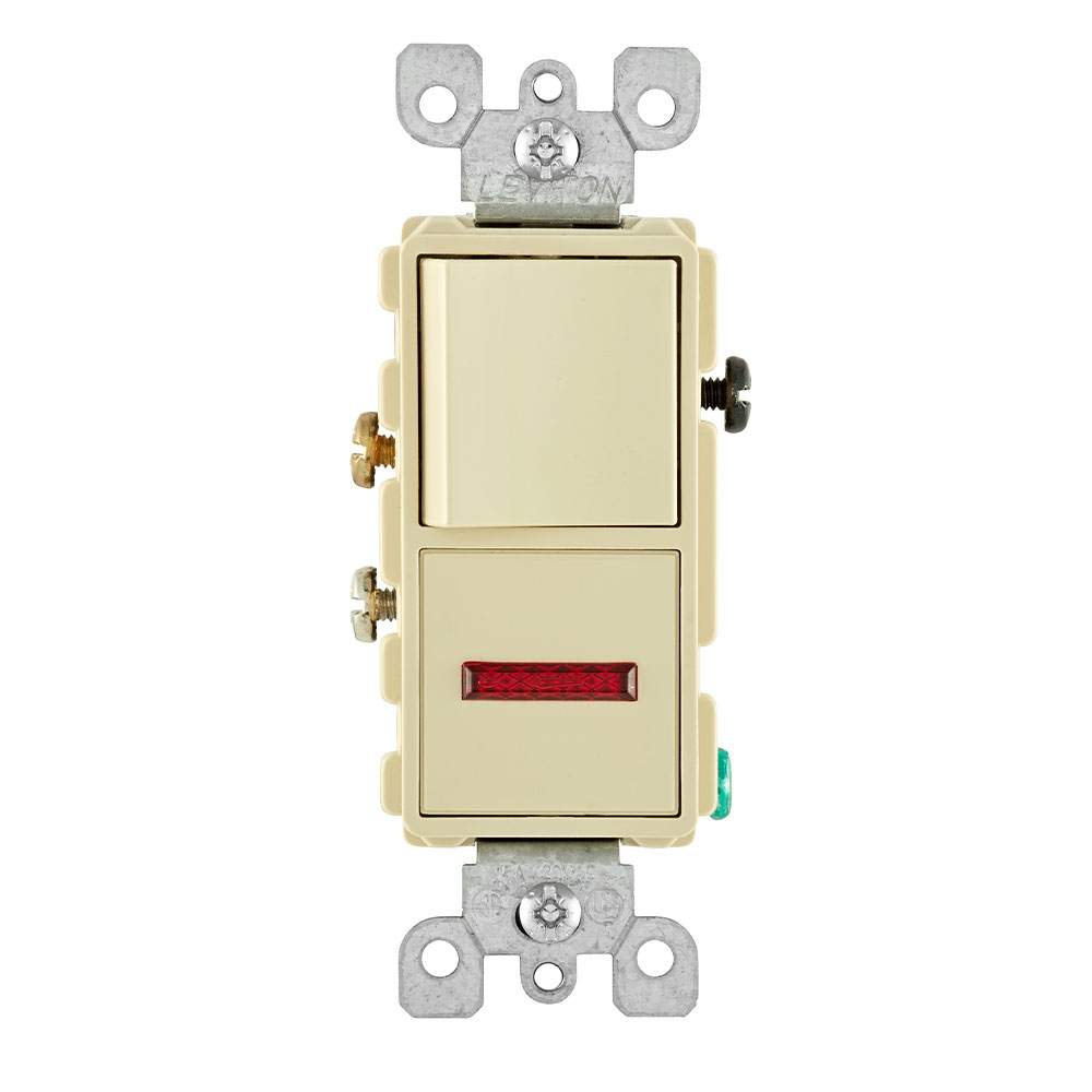 Product image for Decora Single-Pole / Neon Pilot Combination Switch
