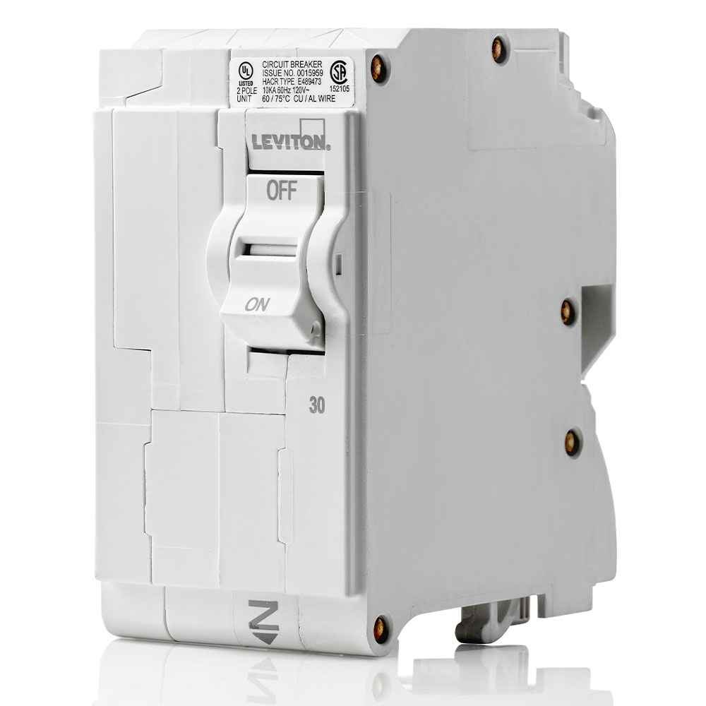 Product image for 30A 2-Pole Standard Hydraulic Magnetic Branch Circuit Breaker