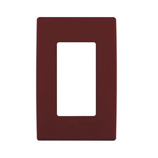Product image for Wall plate snap-on polymer 1G deep garnet